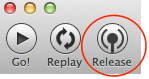 The release button
